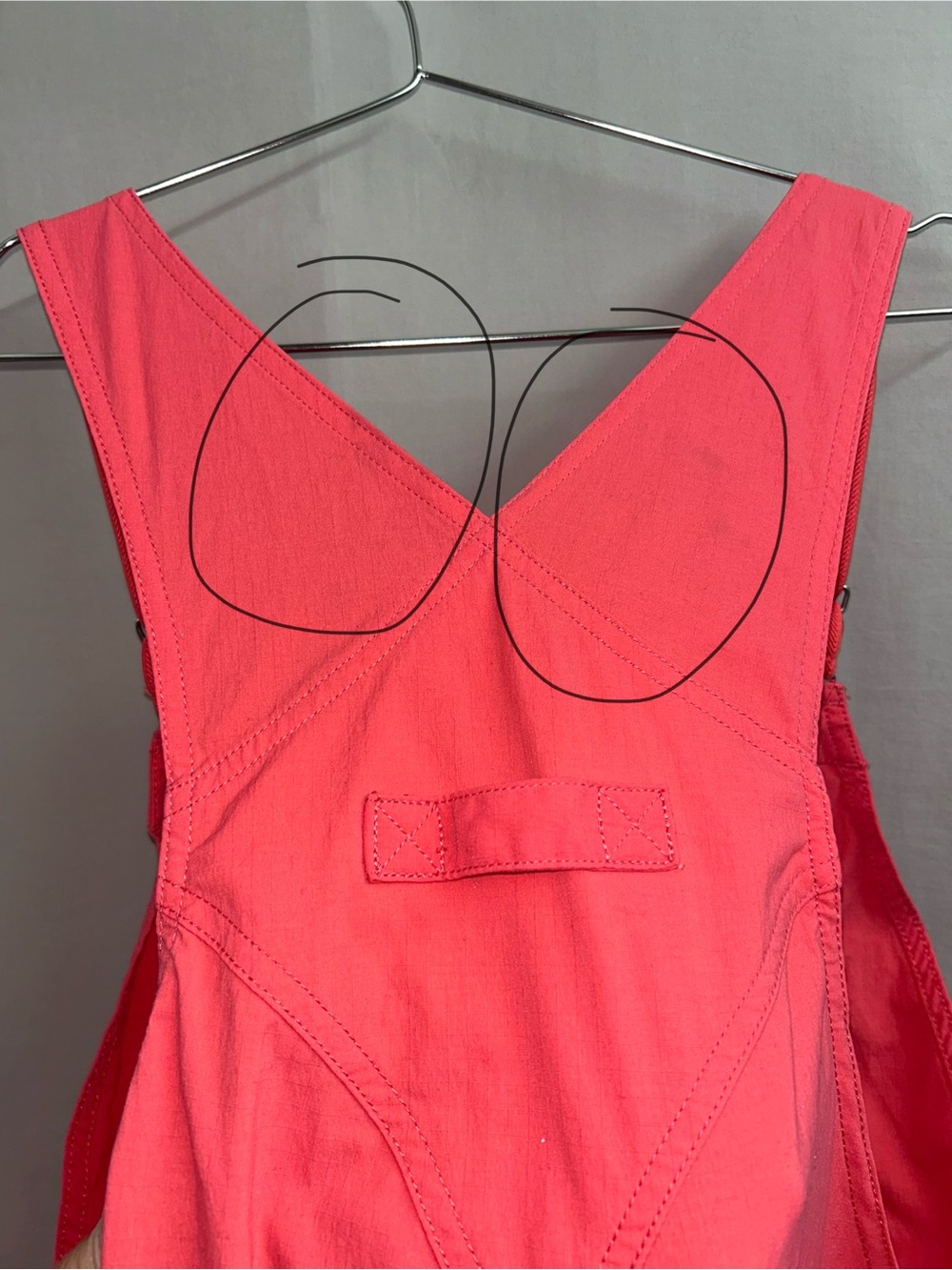 Duluth Trading Coral Overalls size L/ 31 - Picture 12 of 12